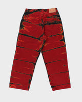 Vintage 1990s Guess Urban Fit Tie-Dye Denim Wide Leg Jeans - W33 L28