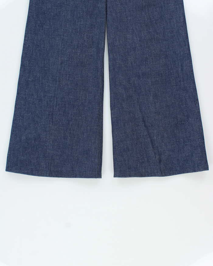DSWT Vintage 1970s Levi's Shipmates Big E Raw Denim Women's High Waisted Flared Bell Bottom Jeans - W28 L37