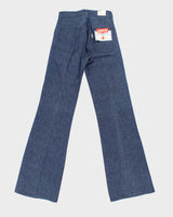 DSWT Vintage 1970s Levi's Shipmates Big E Raw Denim Women's High Waisted Flared Bell Bottom Jeans - W26 L35