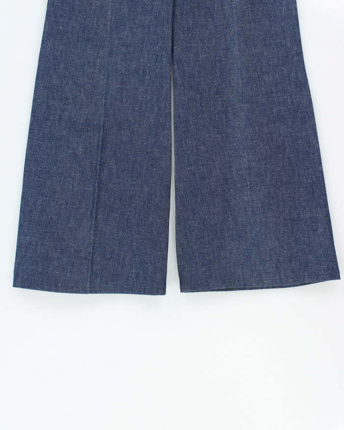DSWT Vintage 1970s Levi's Shipmates Big E Raw Denim Women's High Waisted Flared Bell Bottom Jeans - W26 L35