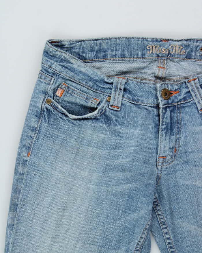 Vintage Y2K 00s Miss Me Women's Embellished Low Rise Flared Denim Jeans - W34 L32