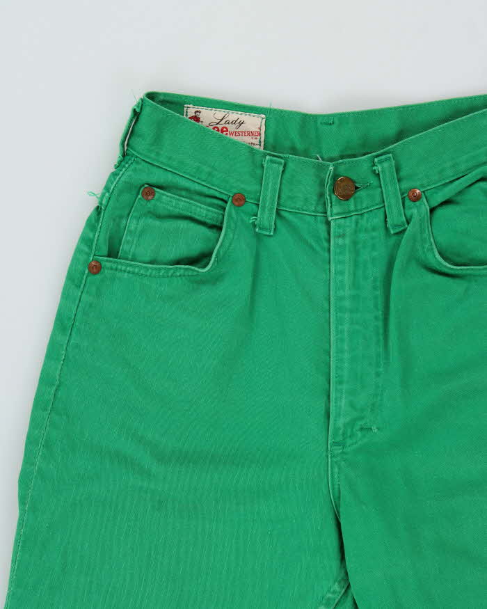 Vintage 1960s Lady Lee Westerner Sanforized High Rise Denim Made In USA Straight Leg Women's Jeans - W24 L29