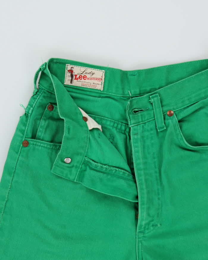 Vintage 1960s Lady Lee Westerner Sanforized High Rise Denim Made In USA Straight Leg Women's Jeans - W24 L29