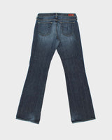 Vintage Y2K 00s Adriano Goldschmted 'The Angel' Indigo Denim Women's Low Rise Bootcut Jeans - W30 L32