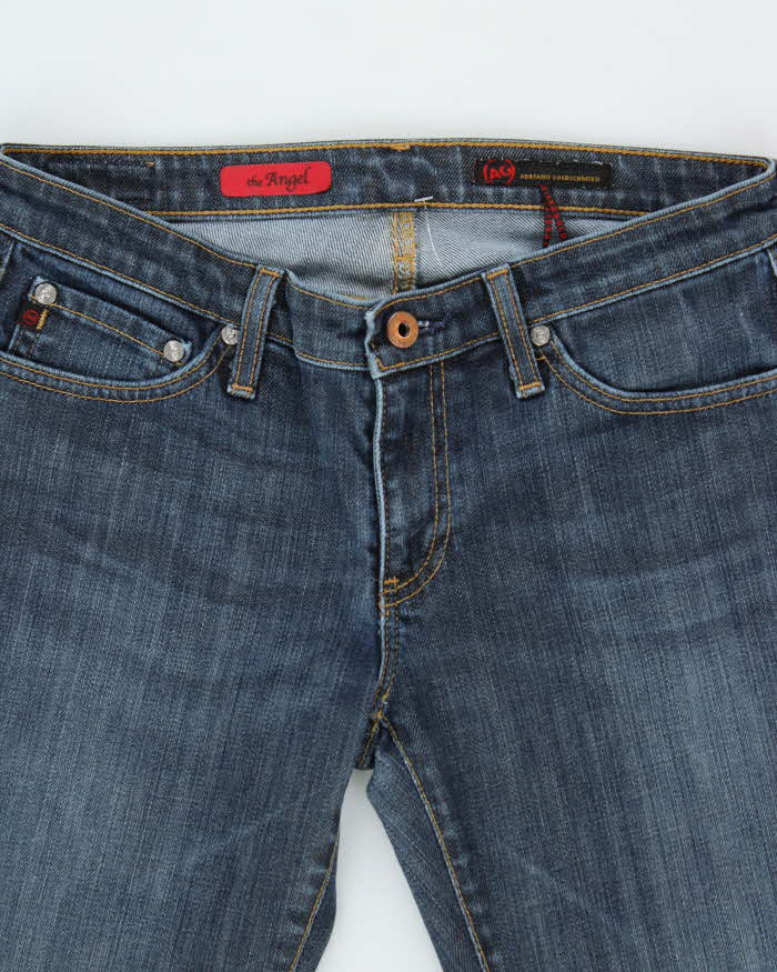 Vintage Y2K 00s Adriano Goldschmted 'The Angel' Indigo Denim Women's Low Rise Bootcut Jeans - W30 L32