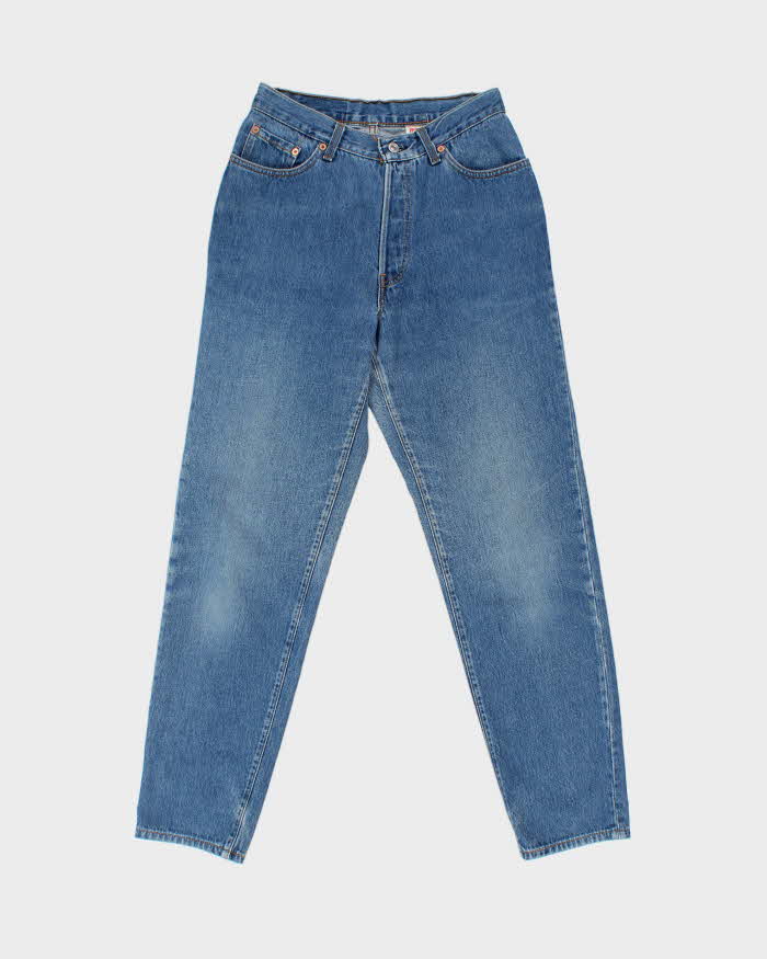 Vintage 1996 Levi's 17501 Red Tag Made In USA Women's Tapered Straight Leg Denim Jeans - W28 L30