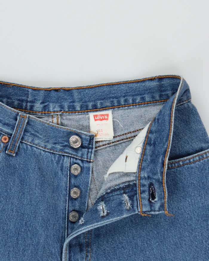 Vintage 1996 Levi's 17501 Red Tag Made In USA Women's Tapered Straight Leg Denim Jeans - W28 L30