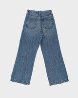 Vintage Moussy Women's Button Leg Wide Flared Japanese Denim Jeans - W27 L28