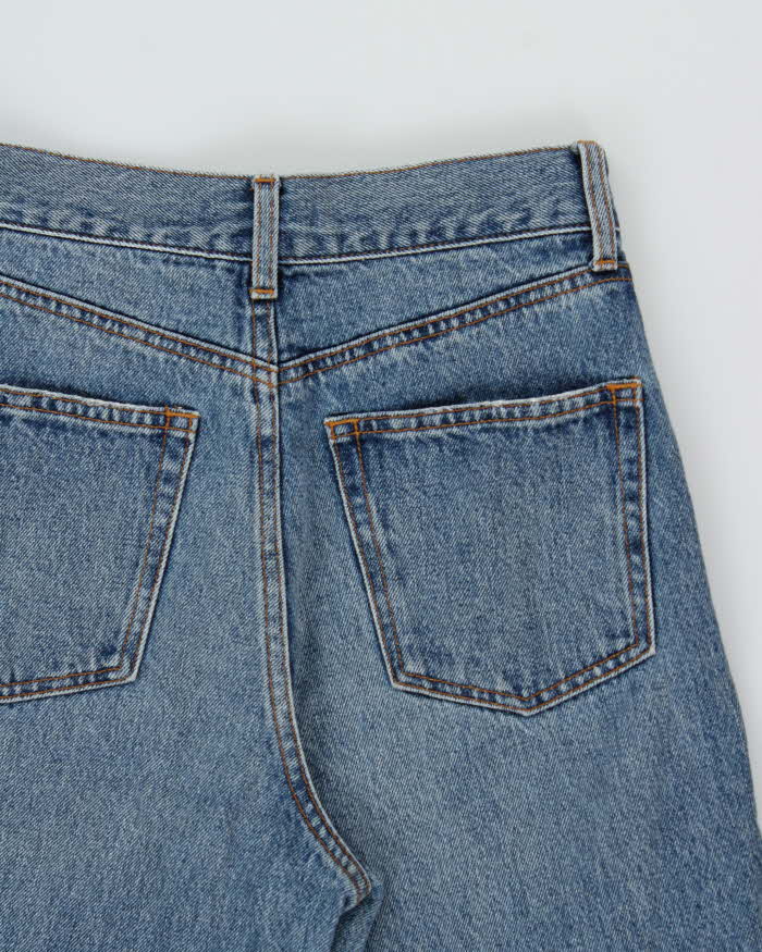 Vintage Moussy Women's Button Leg Wide Flared Japanese Denim Jeans - W27 L28