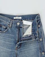 Vintage Moussy Women's Button Leg Wide Flared Japanese Denim Jeans - W27 L28
