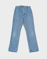 Vintage 1990s Silver Clothing Mid Rise Women's Denim Bootcut Jeans - W28 L32
