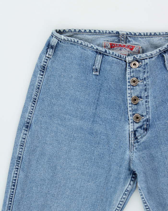 Vintage 1990s Silver Clothing Mid Rise Women's Denim Bootcut Jeans - W28 L32