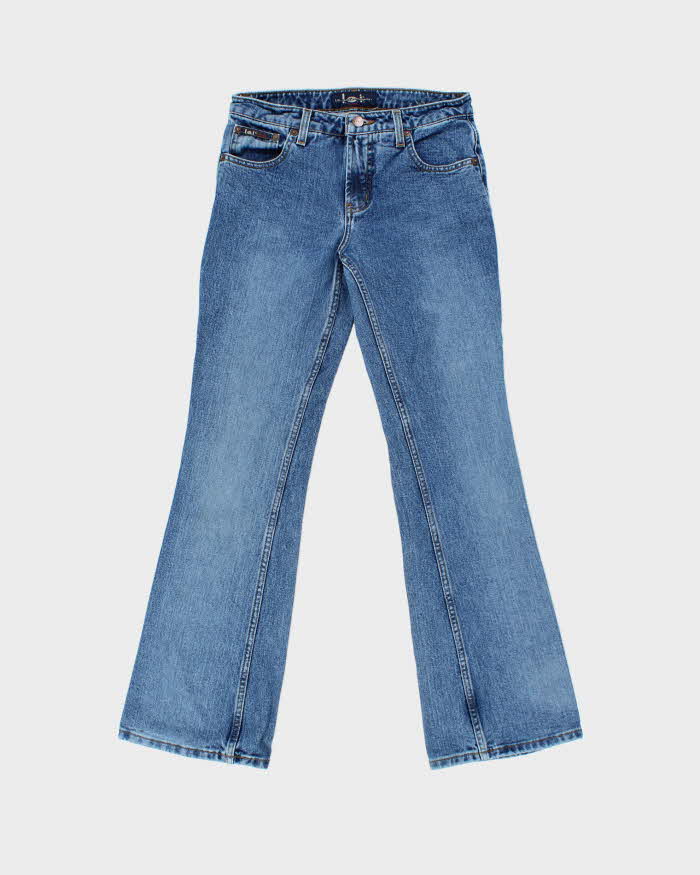 Vintage 1990s L.E.I Low Rise Women's Denim Flared Jeans - W28 L32