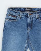 Vintage 1990s L.E.I Low Rise Women's Denim Flared Jeans - W28 L32