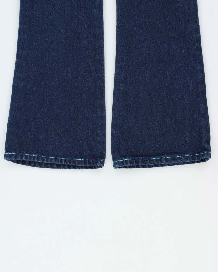 Vintage 1990s No Boundaries Contrast Stitch Women's Flared Denim Jeans - W26 L29