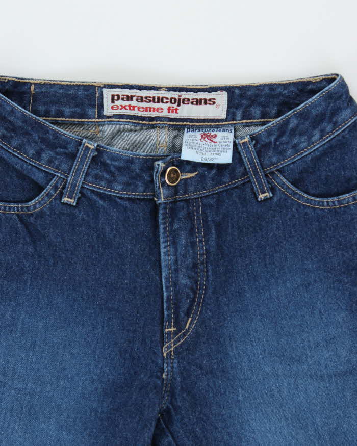 Vintage 1990s Parasuco USA Extreme Fit Bell Bottom Flared Women's Denim Jeans - W26 L32