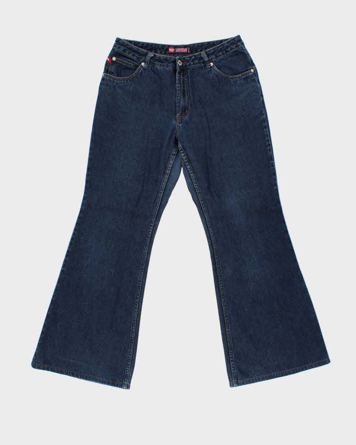 Vintage 1990s Stone Lowrise Bell Bottom Women's Denim Jeans - W32 L30