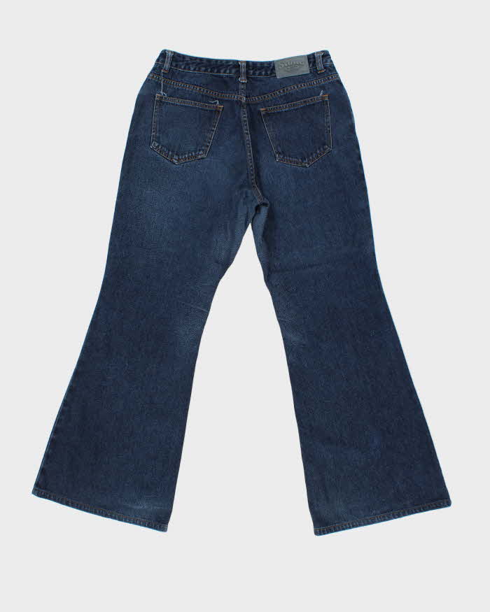Vintage 1990s Stone Lowrise Bell Bottom Women's Denim Jeans - W32 L30