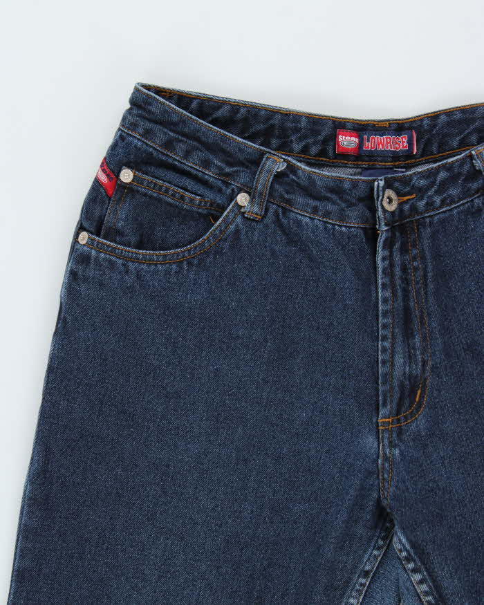 Vintage 1990s Stone Lowrise Bell Bottom Women's Denim Jeans - W32 L30