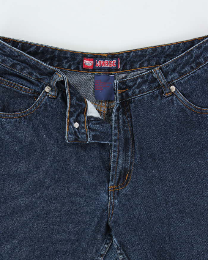 Vintage 1990s Stone Lowrise Bell Bottom Women's Denim Jeans - W32 L30