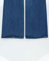 Vintage 1970s Le Culottier Women's Wide Leg Bell Bottom Flared Denim Jeans - W34 L36