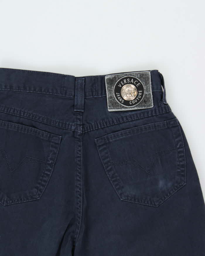 Vintage 1990s Versace JC Women's High Waisted Tapered Straight Leg Jeans - W25 L29