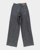 Vintage Lee Stone Wash Women's Ultra Wide Leg Denim Jeans - W30 L34