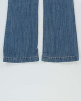 Vintage Y2K 00s Miss Me Crystal Embellished Low Rise Wide Flared Women's Jeans - W30 L30