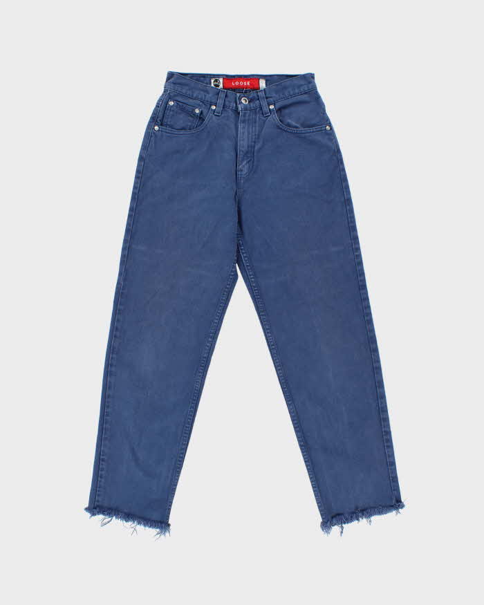 Vintage 1997 Levi's Silver Tab Batwing Made In USA Women's Loose Fit Denim Jeans - W26 L29