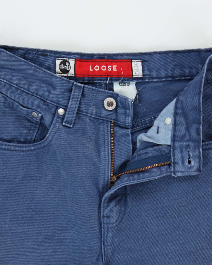 Vintage 1997 Levi's Silver Tab Batwing Made In USA Women's Loose Fit Denim Jeans - W26 L29