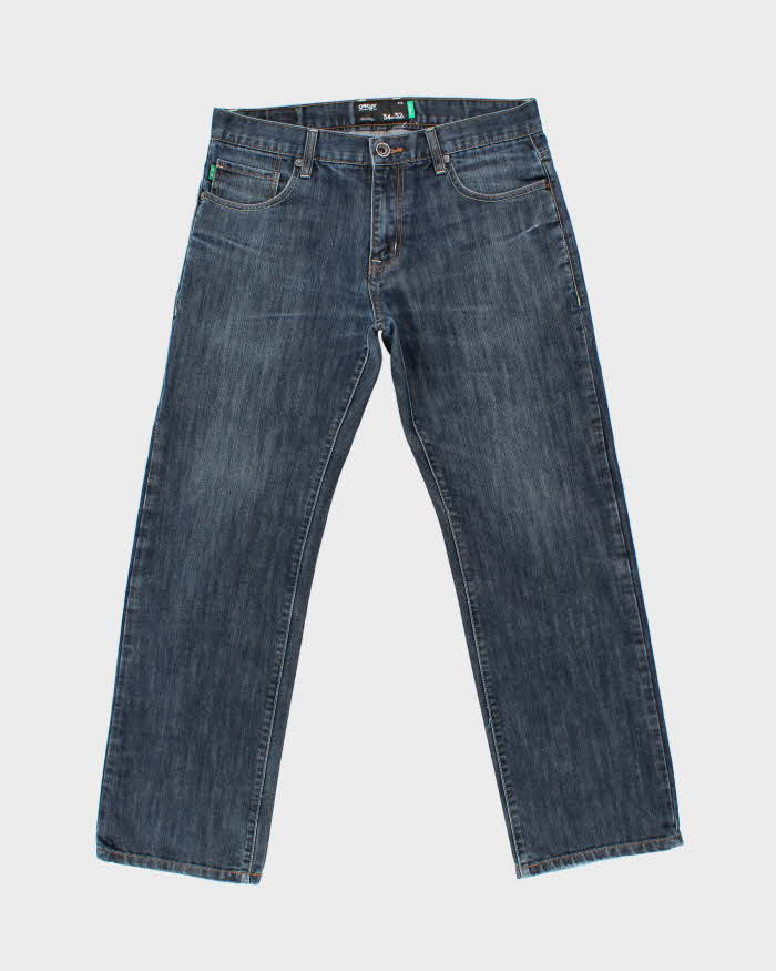 Vintage Y2K Oakley Raw Denim Wide Leg Jeans - W35 L32