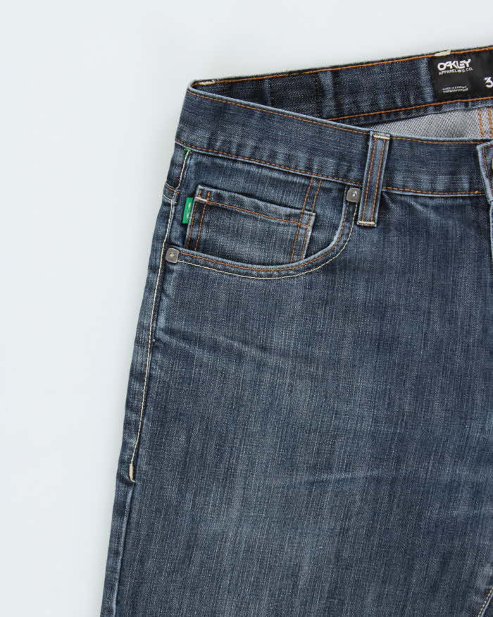 Vintage Y2K Oakley Raw Denim Wide Leg Jeans - W35 L32