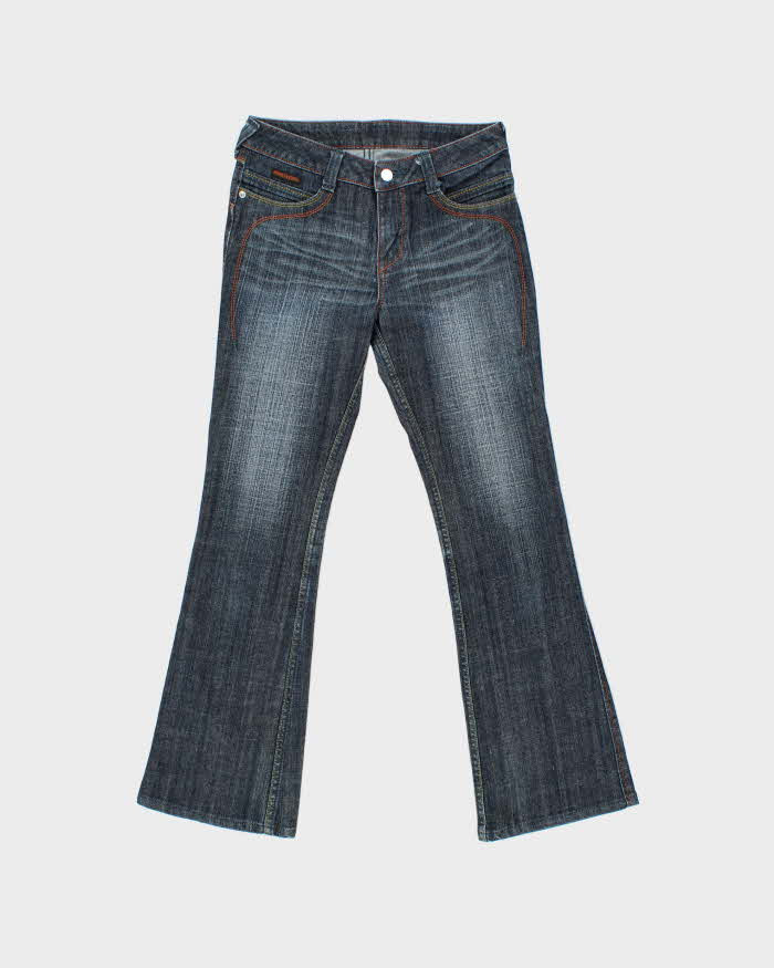 Vintage Y2k 00s Contrast Stitch Bootcut Jeans - W26 L28