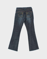 Vintage Y2k 00s Contrast Stitch Bootcut Jeans - W26 L28