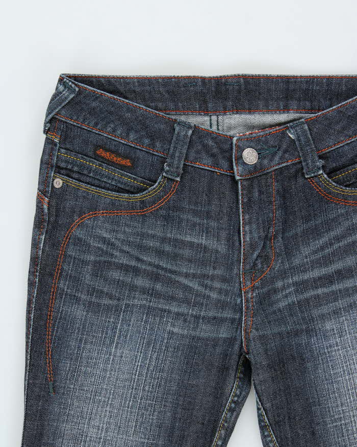 Vintage Y2k 00s Contrast Stitch Bootcut Jeans - W26 L28