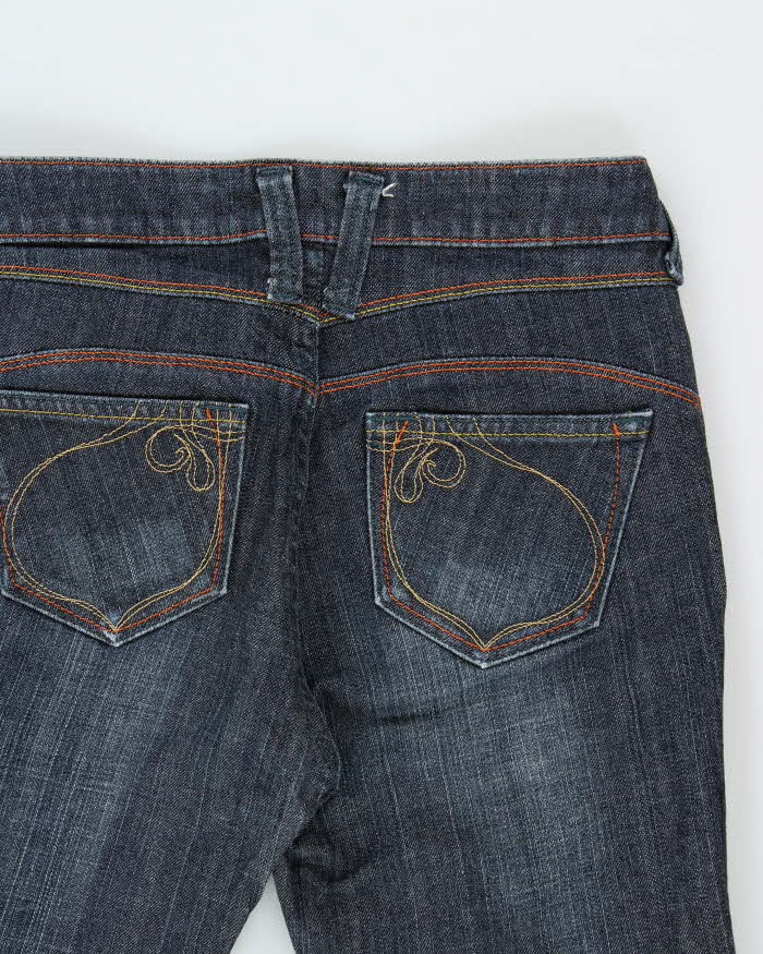Vintage Y2k 00s Contrast Stitch Bootcut Jeans - W26 L28