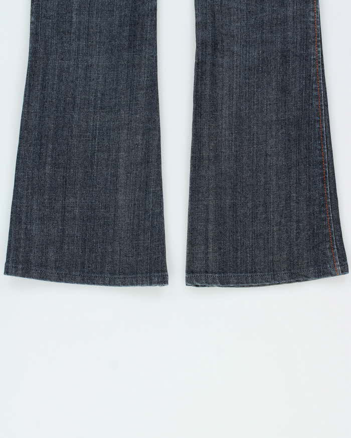 Vintage Y2k 00s Contrast Stitch Bootcut Jeans - W26 L28