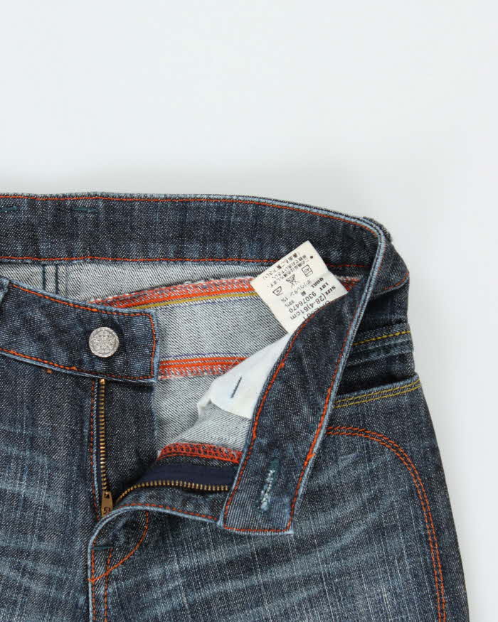 Vintage Y2k 00s Contrast Stitch Bootcut Jeans - W26 L28
