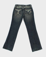 Vintage Y2k 00s Miss Me Camouflage Diamanté Jeans - W30 L34