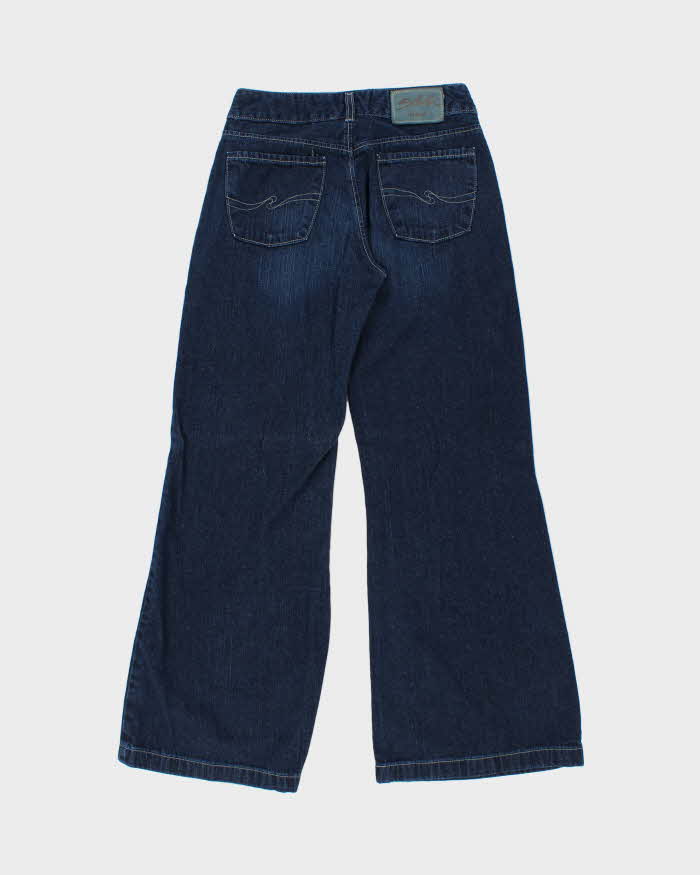 Vintage Silver Wide Flare Leg Jeans - W27 L31