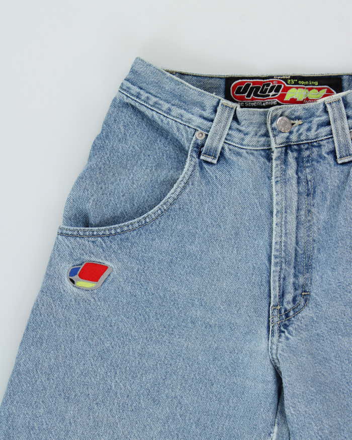 Vintage 1990s JNCO 179 Pipes Super Wide Leg Jeans - W26 L28