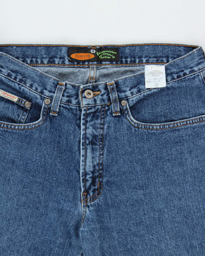 Vintage 1990s Blue Notes Groovy Wear Wide Leg Jeans - W32 L30