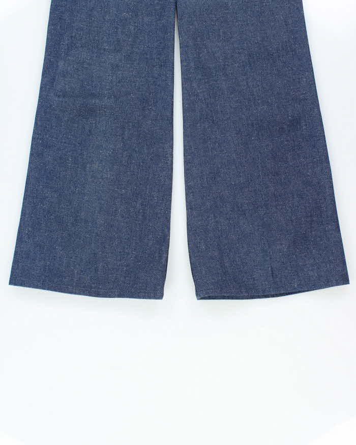 DSWT Vintage 1973 Levi's Shipmates Big E Raw Denim Women's High Waisted Flared Bell Bottom Jeans - W28 L35
