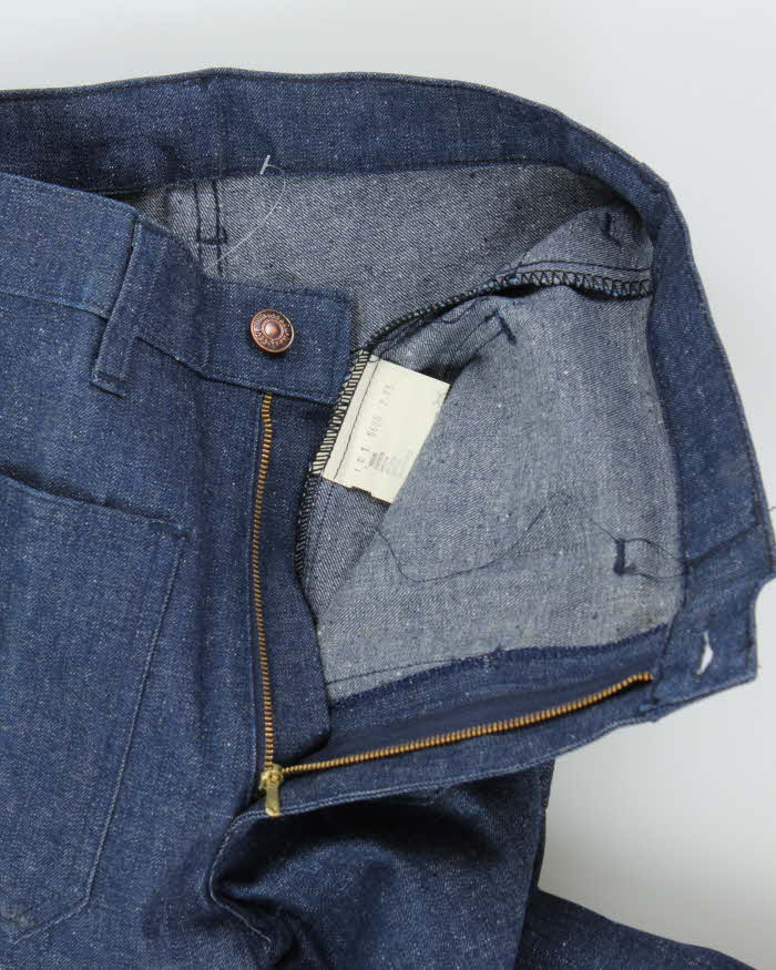DSWT Vintage 1973 Levi's Shipmates Big E Raw Denim Women's High Waisted Flared Bell Bottom Jeans - W28 L35