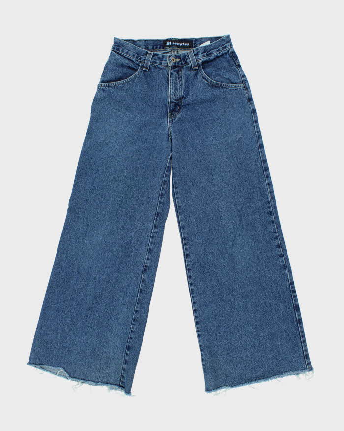 Vintage 1990s Blue Notes Women's Ultra Wide Leg Flared Denim Jeans - W30 L31