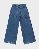 Vintage 1990s Blue Notes Women's Ultra Wide Leg Flared Denim Jeans - W30 L31