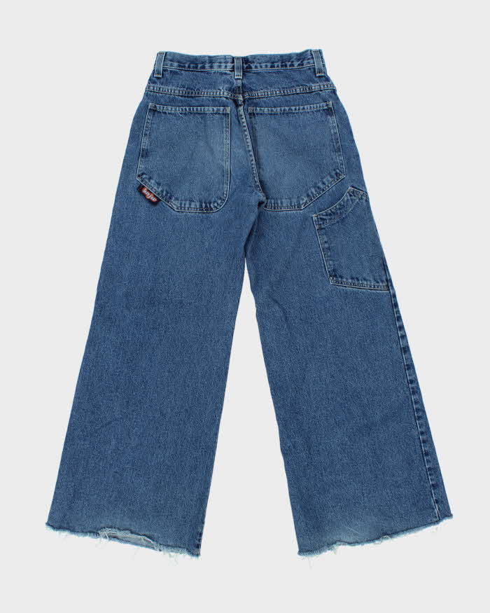 Vintage 1990s Blue Notes Women's Ultra Wide Leg Flared Denim Jeans - W30 L31