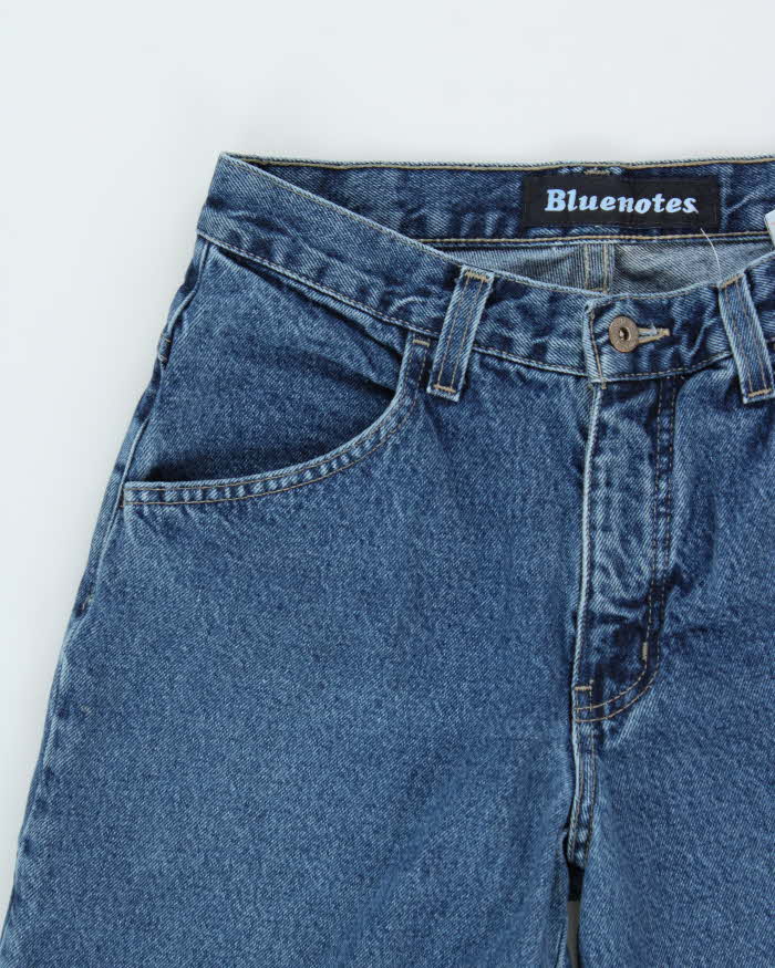 Vintage 1990s Blue Notes Women's Ultra Wide Leg Flared Denim Jeans - W30 L31