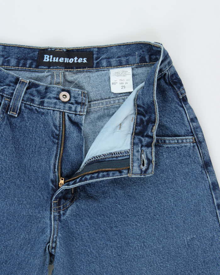 Vintage 1990s Blue Notes Women's Ultra Wide Leg Flared Denim Jeans - W30 L31