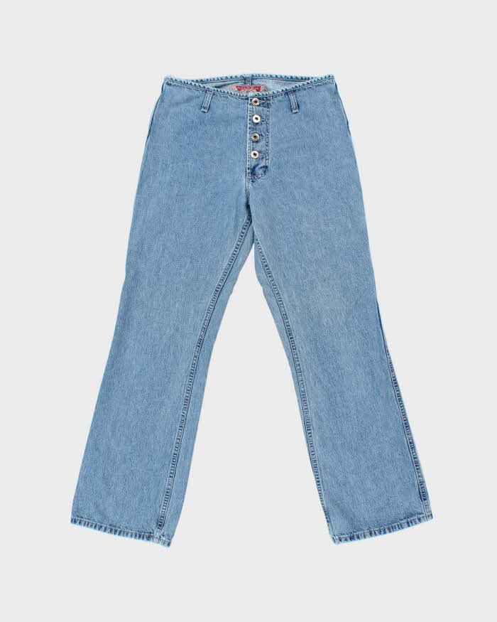 Vintage 1990s Silver Clothing Women''s Mid Rise Denim Bootcut Jeans - W30 L29